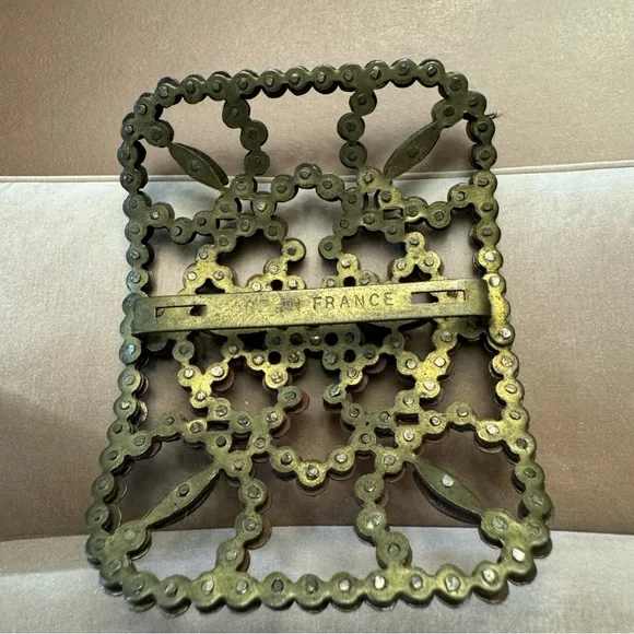 French Cut Steel Antique Shoe Buckle - Picture 5 of 7